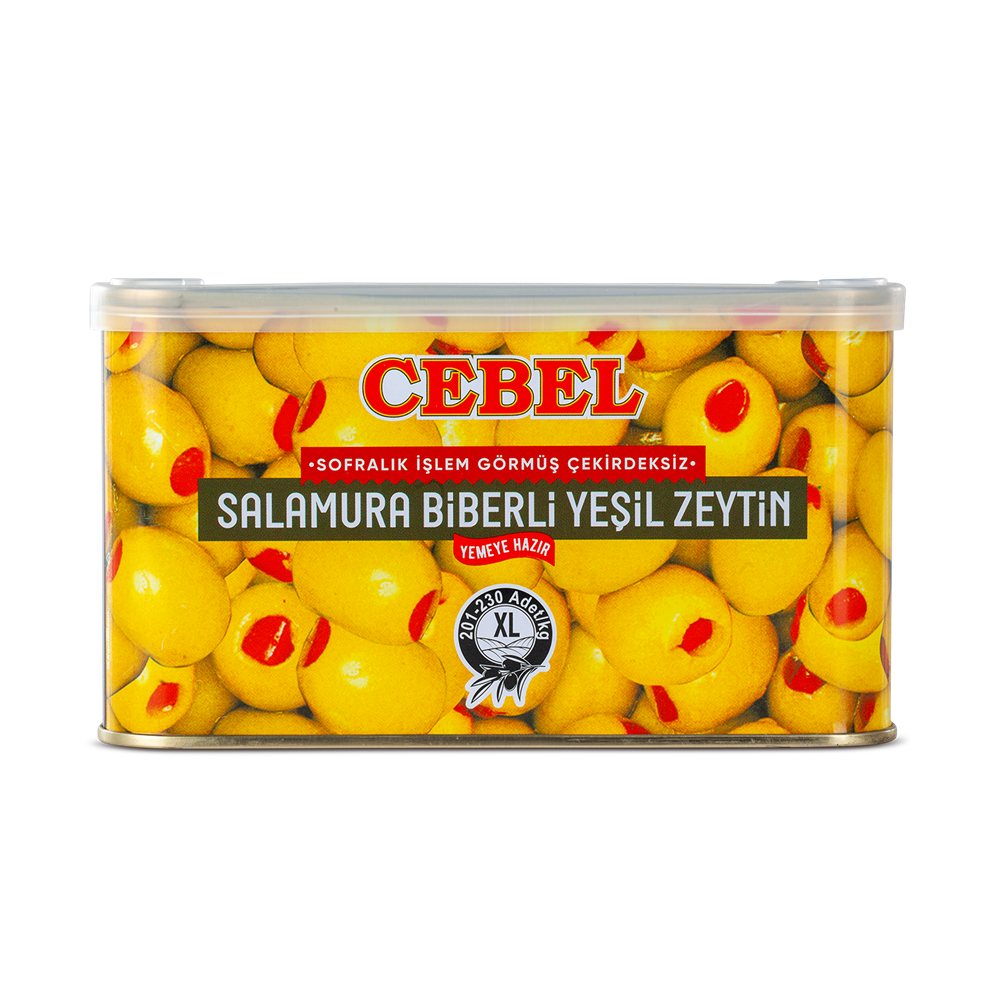 Biberli Yeşil Zeytin