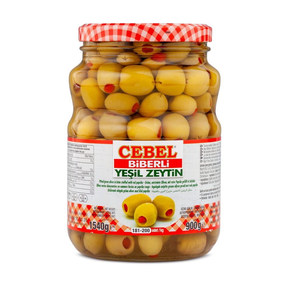 Biberli Yeşil Zeytin